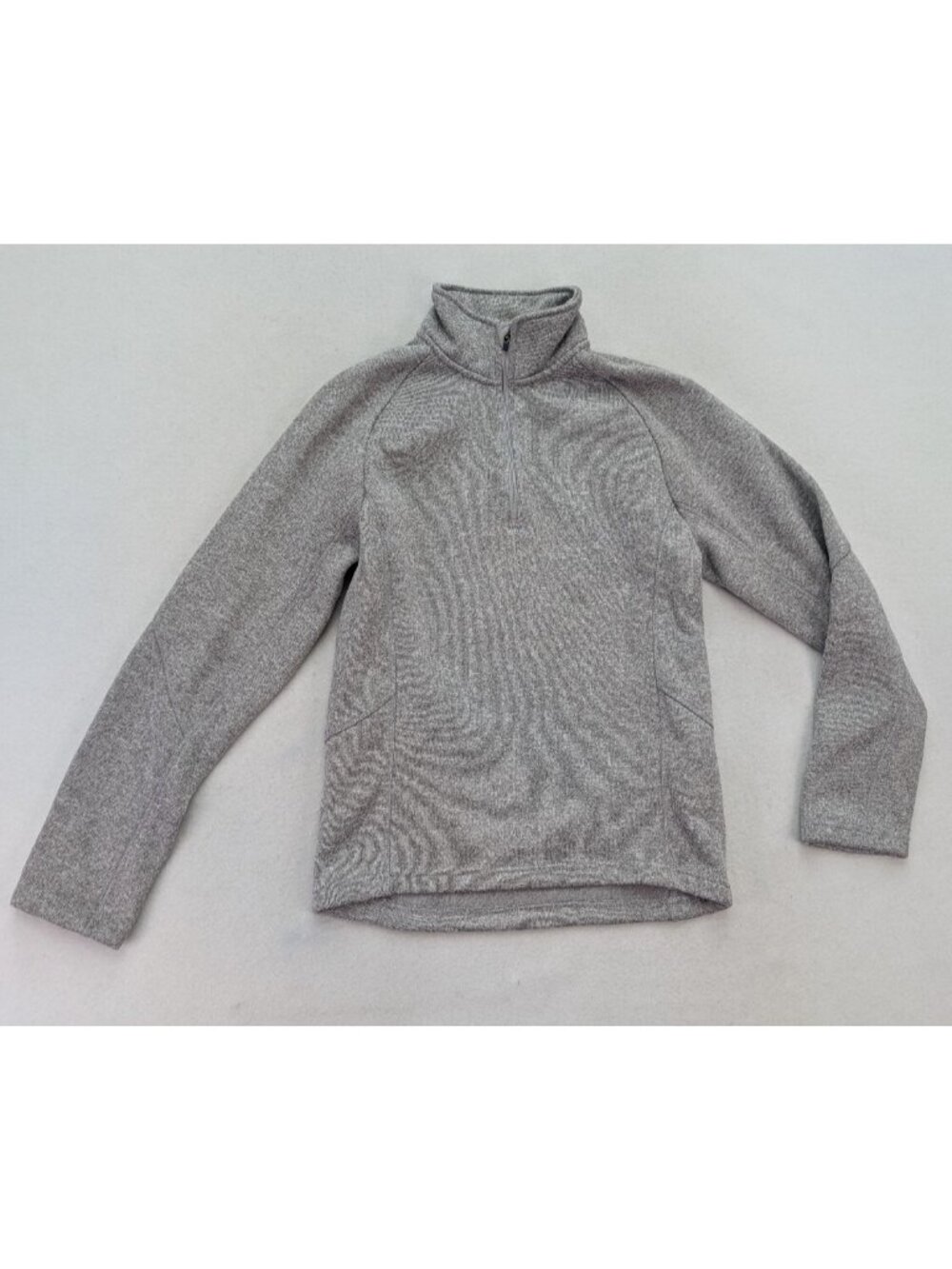 Devon & Jones Men's 1/4 Zip Sweater Size XS Gray Knit Fleece Lined